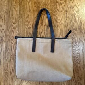 Everlane Women's Tan and Cream Bag